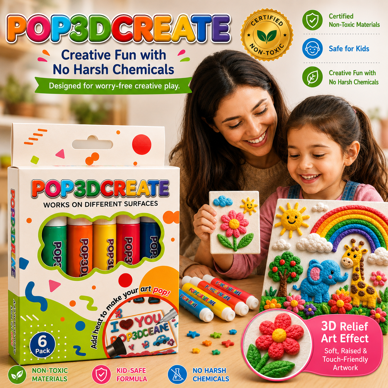 Save 50% by ordering today丨Ave79® 3D Relief Art Pen – Turn Flat Drawings Into Touchable 3D Art🪄