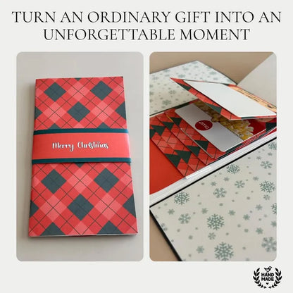 🎁LAST DAY 50% OFF - 🎄 Handmade Merry Christmas Gift Card Holder💖